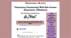 Desktop Screenshot of claremore-ok.com